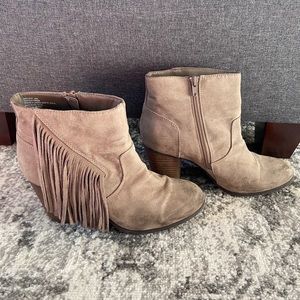 fringe booties